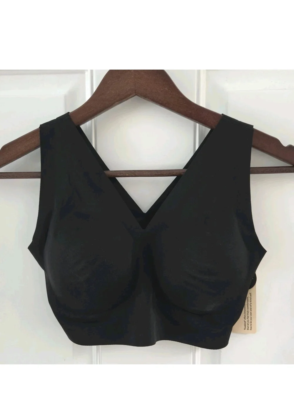 Truekind Black Everyday V Neck Bra Bralette Comfort Size M NWT NEW